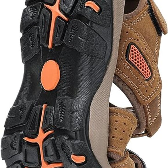 RUMDAX MEN'S LEATHER OUTDOOR CLOSED TOE SPORT SANDALS SIZE EU48-US 14 NWT - Picture 6 of 15
